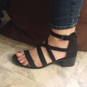 Franco Sarto Wedged Sandals 9